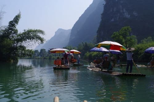 Bamboo rafting yangshuo