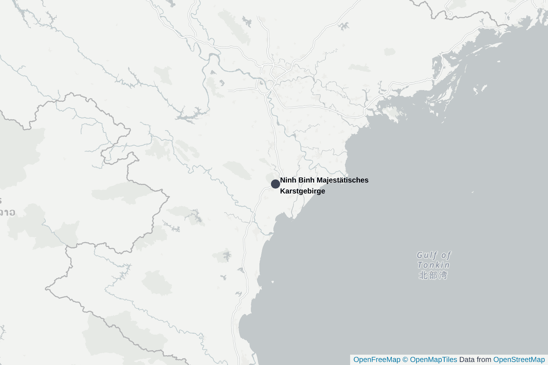 Karte von Ninh Binh Majestätisches Karstgebirge